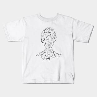 Music portrait Kids T-Shirt